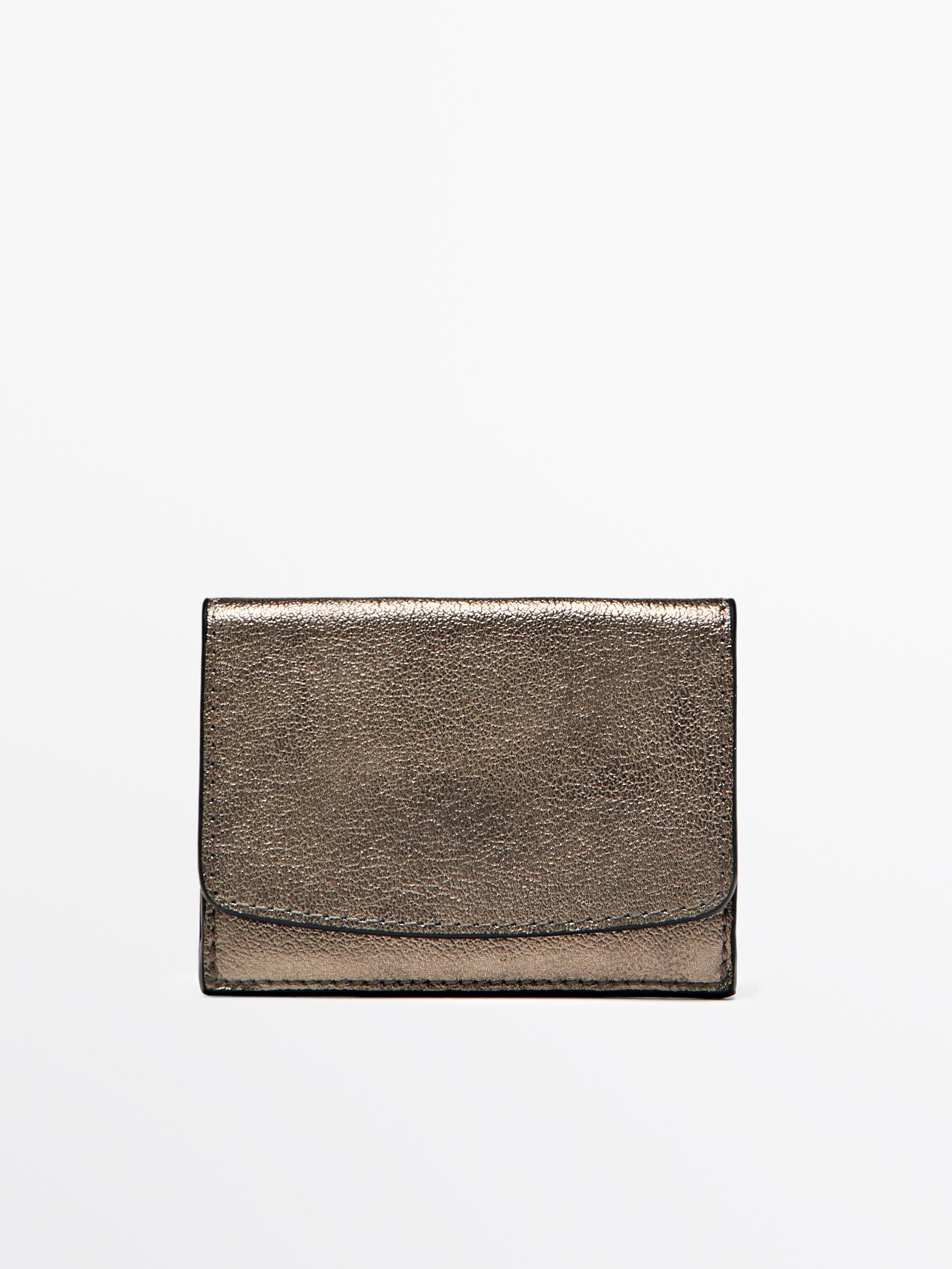 Portefeuille en cuir nappa